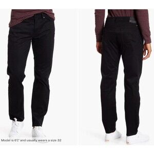 Lucky Brand Men's Pants 121 Heritage Slim Straight Leg Pants in Black size 36x30